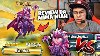 ESSE MONSTRO É INACREDITÁVEL! REVIEW DA AHMA NIAH NÍVEL 150 E BATALHAS NO TOP 10 MUNDIAL!