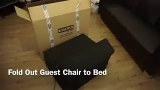 Fold Out Guest Chair Z Bed Futon Sofa for Adult and Kids - &pound;37