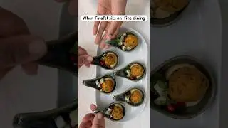 Classic falafel-contemporary plating!! #food #recipe #vegan #healthy #shortsfeed #cooking #tasty