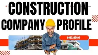 Construction Company Profile Format 8097285494 #companyprofile  कंपनी प्रोफ़ाइल