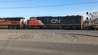 Canadian National SD75l passing through Pasco wa