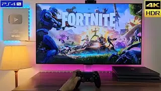 Fortnite on PS4 PRO in 2025 | 4K HDR 60FPS 