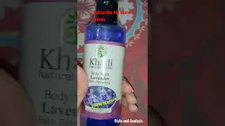 Khadi 100%Natural body wash #shorts #youtubeshorts #trending #short #khadi