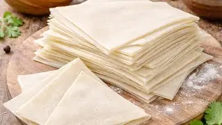 Easy#samosa #springroll #pakistani samosa patti #liquiddough in 2 minutes#homemade samosa patti 