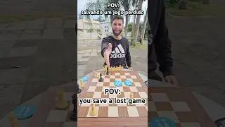 POV: voc&ecirc; salva um jogo perdido #chess #xadrez #chessgame #chesscom #chesstactics #chesspuzzle