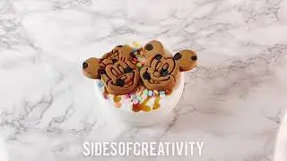 Mickey and Minnie Choco-Chip Cookies - DIY CLAY SLIME