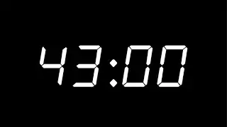 43 Minute Countdown Timer | Digital Clock
