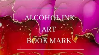 alcohol ink art./ book mark / easy way #bookmark #inkartwork