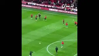تفاعل الجمهور مع الحركات التسخينية للمنتخب الوطني