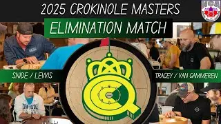 Матч на выбывание в турнире Master Crokinole Tourney 2025 года Снайд Льюис против Трейси Ван Гамм...