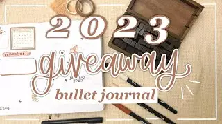 2023 BULLET JOURNAL GIVEAWAY!! | 2023 Custom Bullet Journal Flipthrough | 2023 Bullet Journal Setup