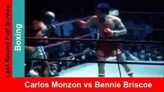 Carlos Monzon vs Bennie Briscoe II, Widescreen Color Match Highlights, Boxing Title Fight