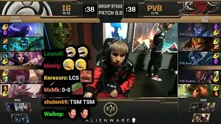IG vs PVB | 2019 MSI Groups Day 3 | Twitch VOD with Chat