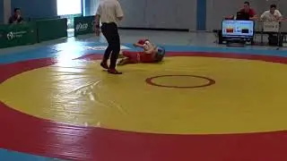 Sirgii Vynnyk (RSV Hansa Frankfurt Oder) - Nick Brederlow (SV Halle) D-Jugend 29 kg 63 lbs Wrestling