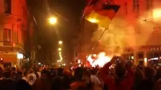Weltmeister 2014 Feier in Bremen Sielwall mit Pyro