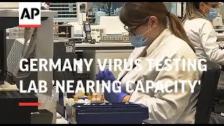 Virus testing lab in Germany 'nearing capacity'