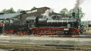 38 205 Mit den sächsischen Rollwagen über das Markersbacher Viadukt