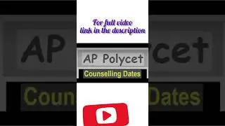 AP polycet counselling dates postponed ll #shorts