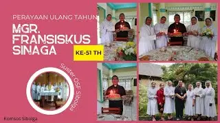 Para Suster OSF Komunitas Sta. Elizabeth Merayakan HUT Mgr. Fransiskus Sinaga