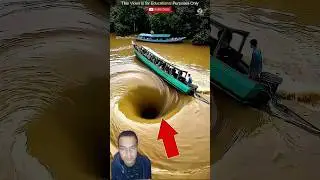 Never Go Near This Water Tornado! The Hidden Danger of Whirlpools Explained#facts #funny #animals