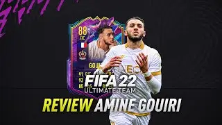 &iexcl;MUY BUEN DELANTERO! &iquest;MEJOR QUE DAVID? 🤔 88 AMINE GOUIRI FIFA 22 FUTURE STARS OBJETIVO REVIEW