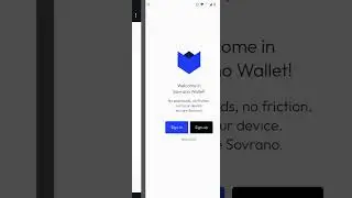 Sign up to Sovrano Wallet using your Twitter (X) account