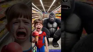Evolution of King Kong: King Kong in the supermarket with icecream adventure 😂🤩😅 #kingkong