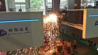 20kw H beam laser cutting machine for H beam I beam  C Steel and channel 
