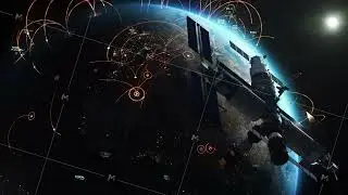 3D animation of abstract digital grid over the Earth planet