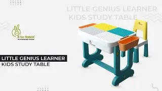 R for Rabbit Little Genius Learner Kids Study Table Set With Chair Installation Video