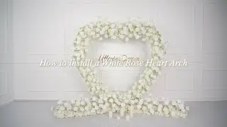 How to set up a white rose heart arch 👇#eventplanner #weddinginspiration #tutorial #easydiy