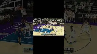 Spida Swings a Pass to Bryon Russell For a Layup