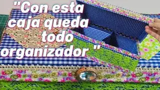 DIY-Como hacer una Caja organizadora para costura  .Con una caja de zapatos. Tutorial.