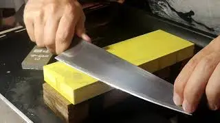 Knifemaking #5: Bunka Project - Blade Finish, Handle, Sharpening, Saya