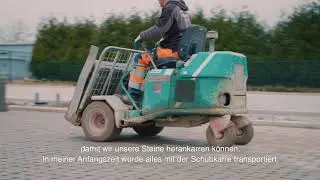 Rollmops aan die Arbeit - Pflasterarbeiten