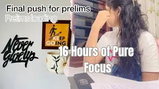 16 hours study vlog🌼📚 My last round of prelims prep strategy is simple🙌/malayalam study vlog #upsc