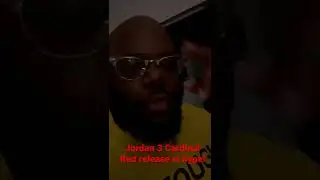 Jordan 3 Cardinal Red release is hype! #red #hype #nosolesnoglory