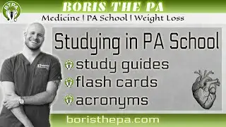 studying in PA school (flash cards, study guides, Quizlet, anatomy, pharmacology, clin med, Anki)