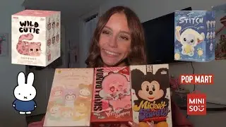 blind box haul! pop mart + miniso unboxing 🎁 surprise at the end