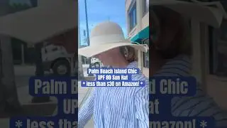 Palm Beach Chic Sun Hat$$Designer Dupe#chicstyle #sunhat #summerfashion Under ~$30 on Amazon Fashion