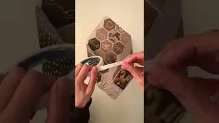 Envelope making🤎 #papercraft #envelope #asmr #card #shorts #brown #pattern #handmade #diy #paper