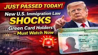 JUST PASSED TODAY! New U.S. Immigration Law SHOCKS Green Card Holders &mdash; Must Watch Now