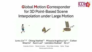 Global Motion Corresponder for 3D Point-Based Scene Interpolation under Large Motion