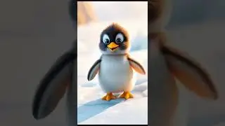 Baby penguin 🐧 enjoying in the antarctic #penguin #snow #photography #chill #snowynight #snowy