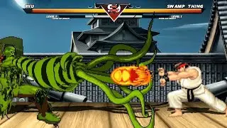RYU vs SWAMP THING - High Level Awesome Fight!