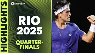 Zverev and Comesana EPIC; Cerundolo, Baez Fighting Hard | 2025 Rio Open Quarter-Final Highlights