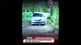 Gotong Royong Warga Enrekang Bangun Jalan Tani, Harapan Bantuan Pemerintah