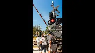 Never go around the gates at a railroad crossing.