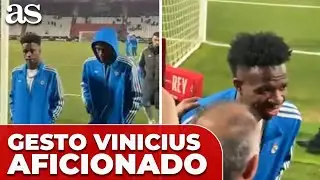 El GRAN GESTO VINICIUS con este aficionado en la PREVIA del ALBACETE - REAL MADRID | Copa del Rey