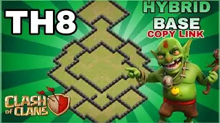The NEW BEST TH8 HYBRID/TROPHY[defense] Base 2022!! Town Hall 8 Hybrid Base Design - Clash of Clans